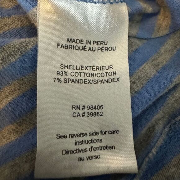 Theory Staple Striped Blue and Gray Tank Top Petite Small - Picture 6 of 6